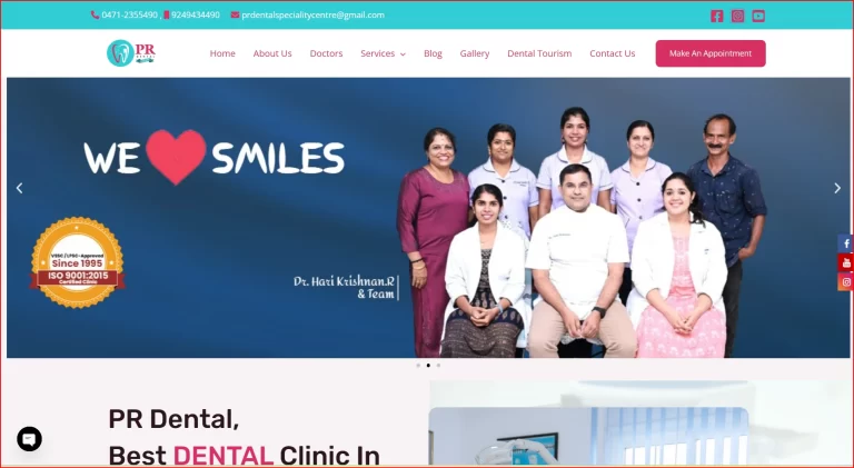 Easynet Digital case study - Digital Marketing Company in Trivandrum - PR Dental